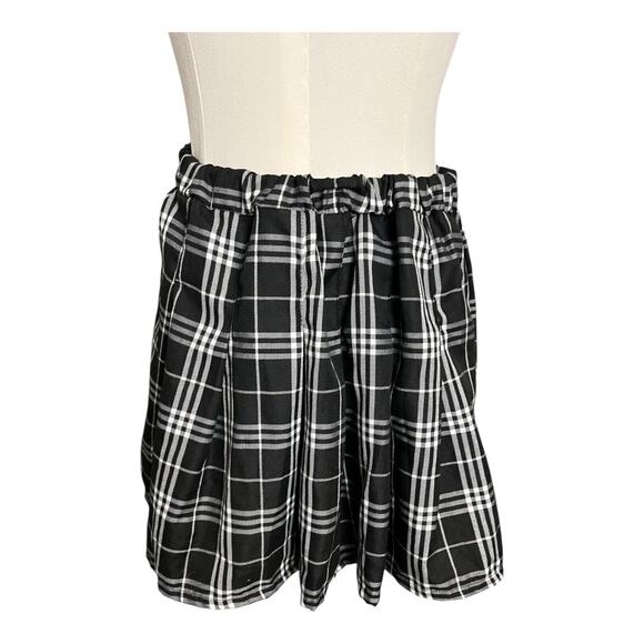 Charlotte Russe Plaid Skirt baby Doll Pleated Cheerleader Cosplay Twee MEdium - Picture 3 of 6